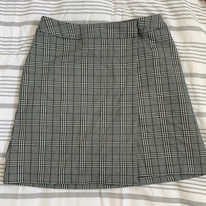 A New Day Plaid Wrap Skirt